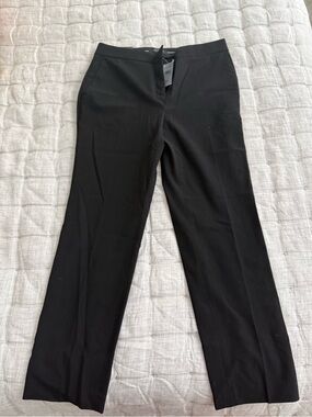 Ann Taylor Black Straight-Leg Work Trousers